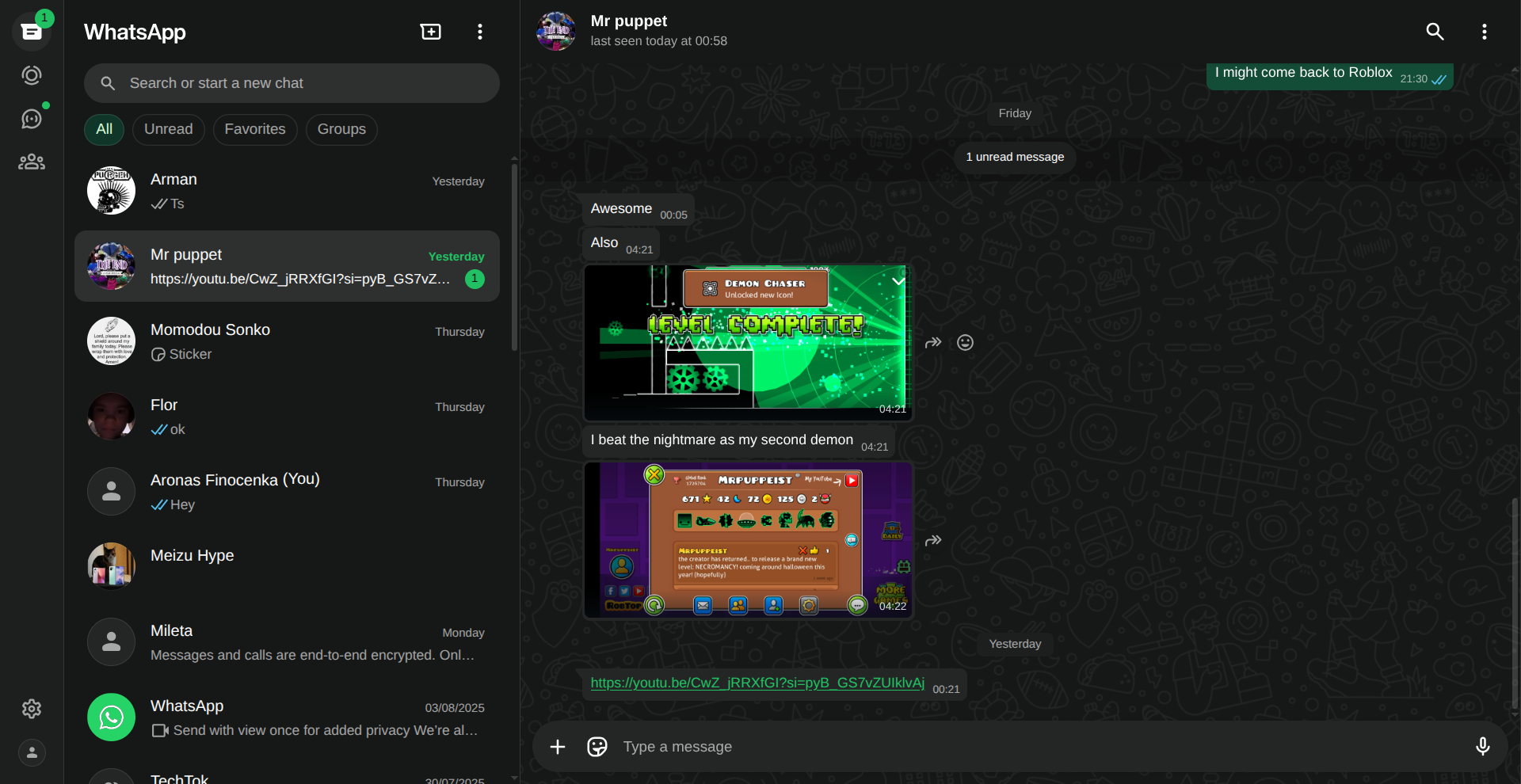 whatslinux screenshot